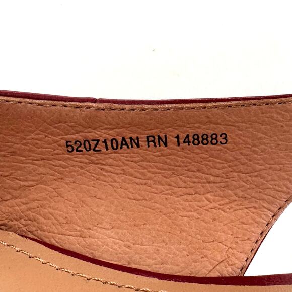 Bibi Lou Samira Motto Pointed Toe Slingback Sandals Flats Carmine | EU 36 (US 6) - Picture 11 of 13